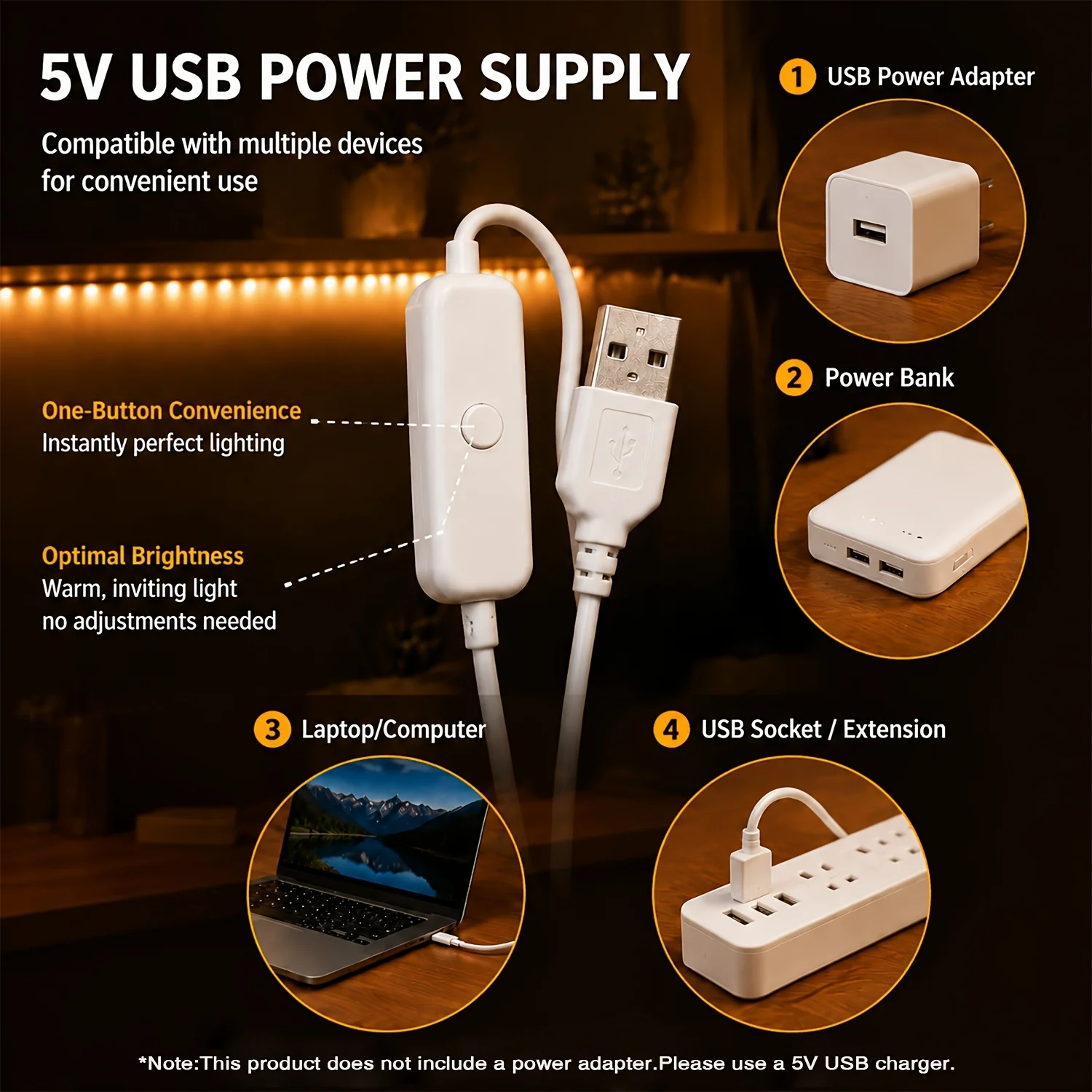 LED-stripverlichting met USB-b - Led Strip Lights recensie en prijs