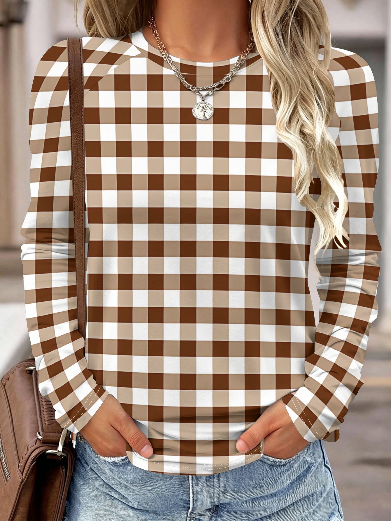 Damesblouse met lange mouwen,  - Wallpaper recensie en prijs