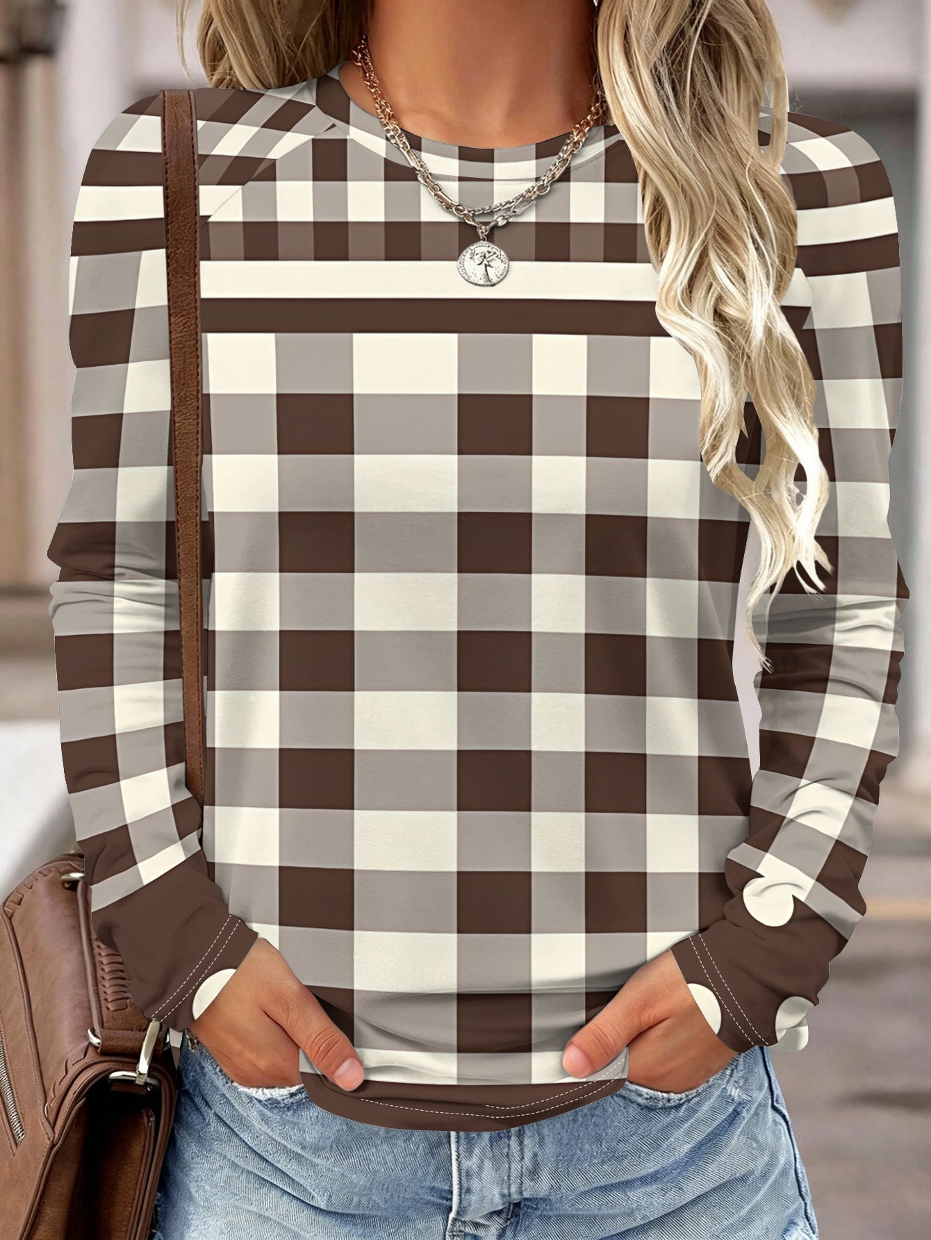 Damesblouse met lange mouwen,  - Wallpaper recensie en prijs