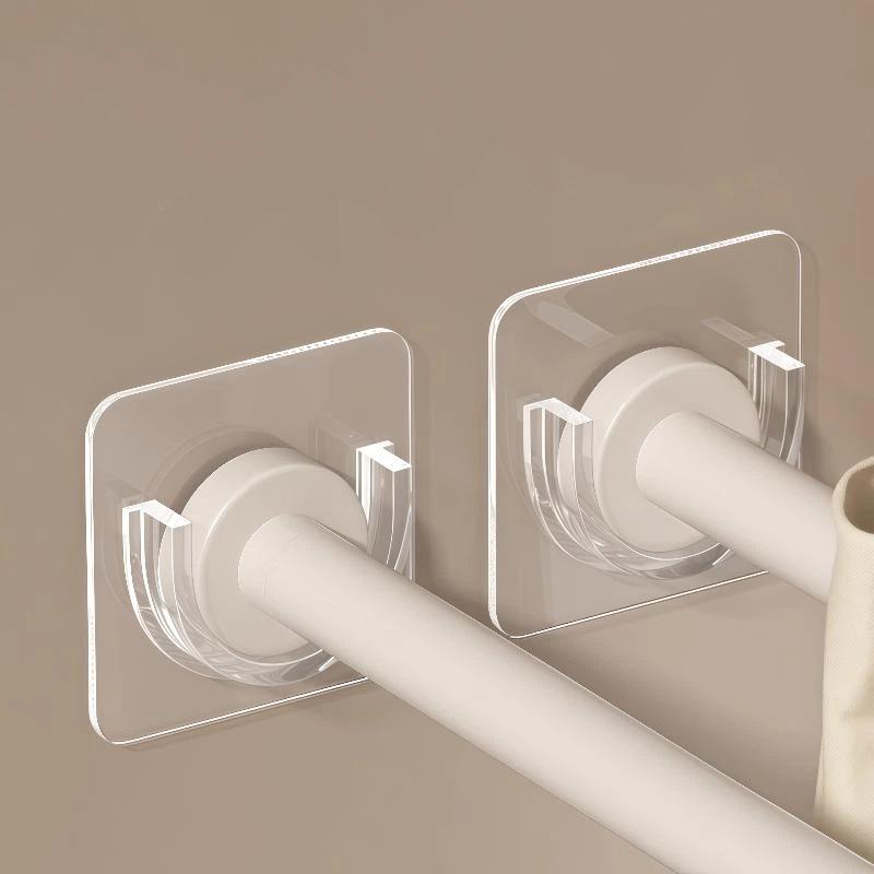 N$ 4 stuks transparante, zelfk - Curtain Rods recensie en prijs