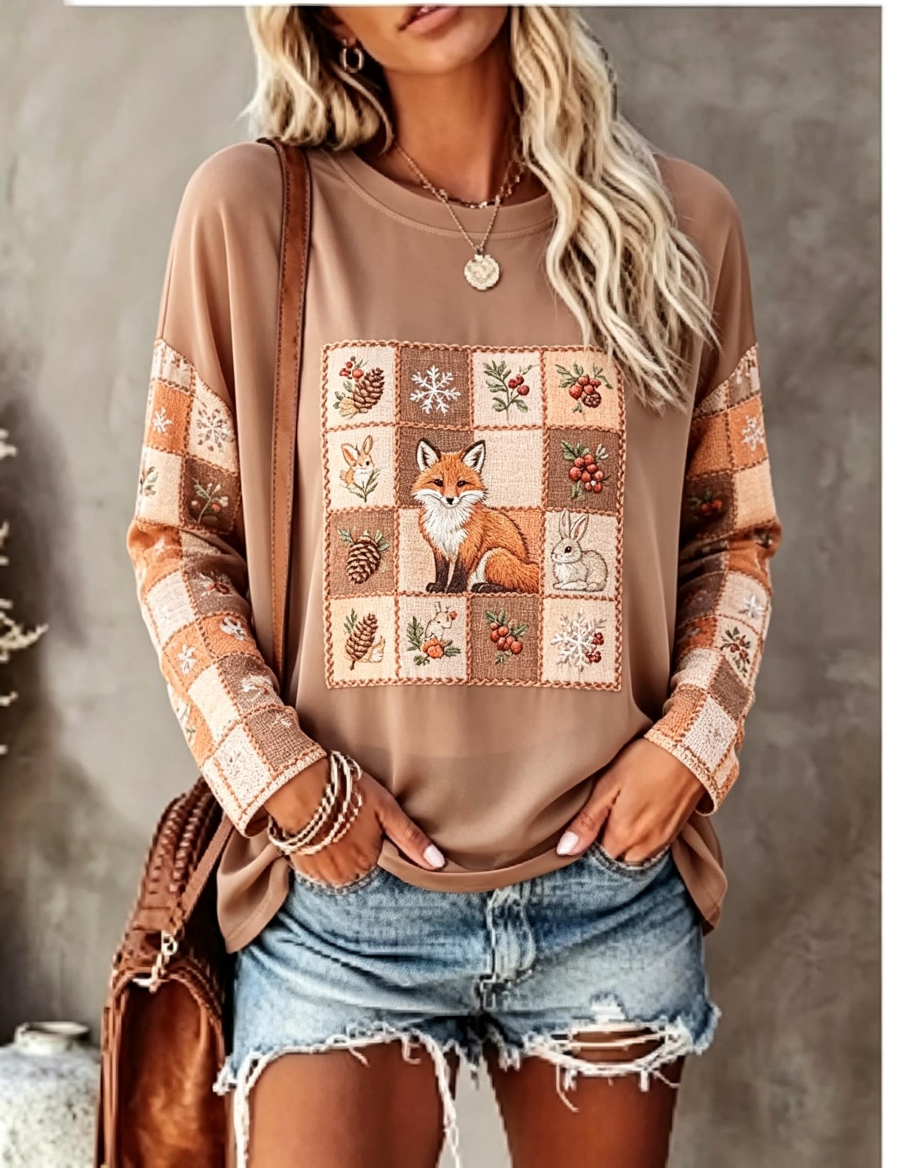 Dames T-shirt met lange mouwen - Wallpaper recensie en prijs