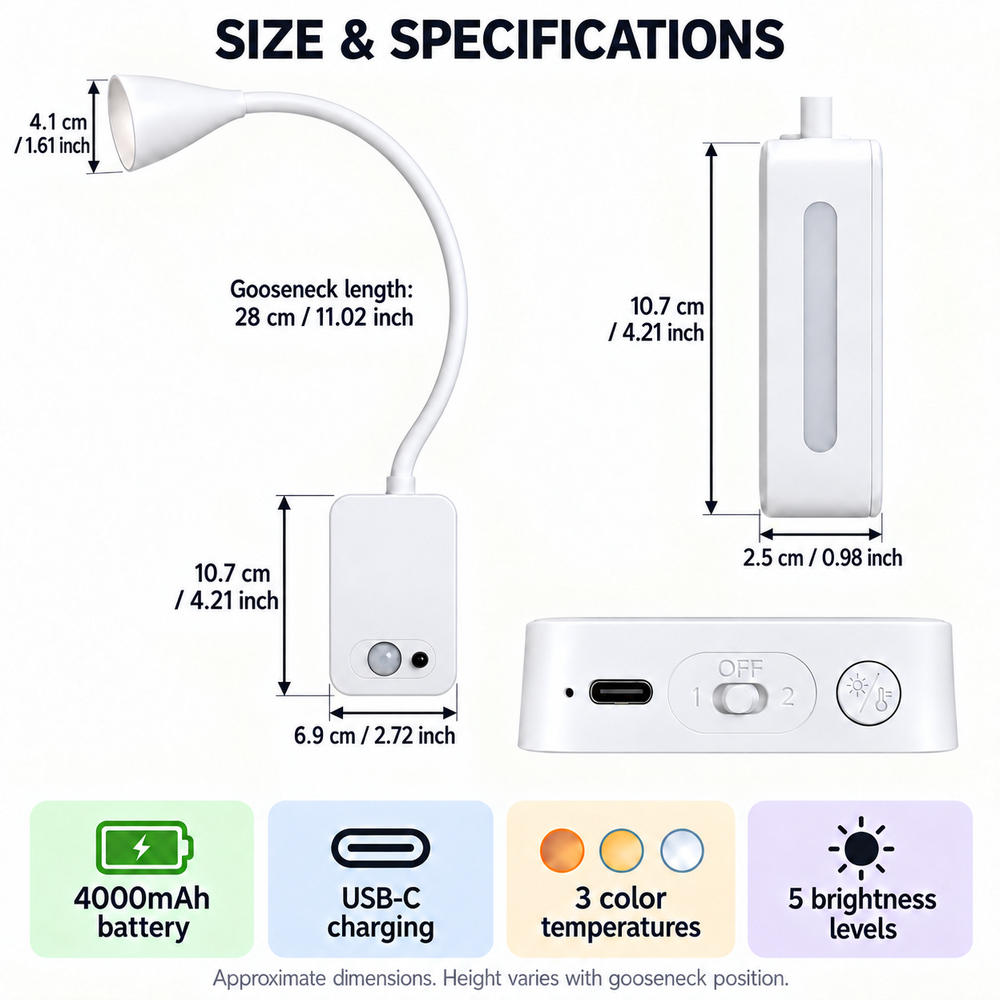 4000mAh oplaadbare magnetische - Light Switch recensie en prijs