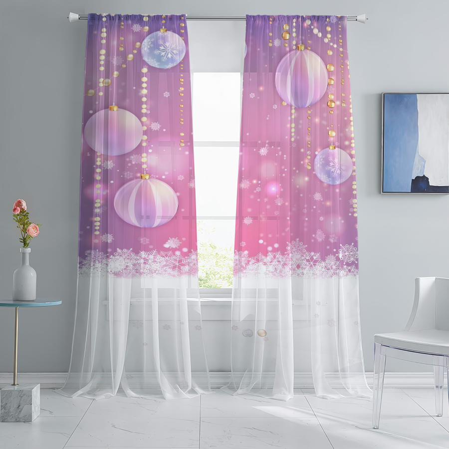 2 stuks kerst-winter transpara - Curtain Rods recensie en prijs