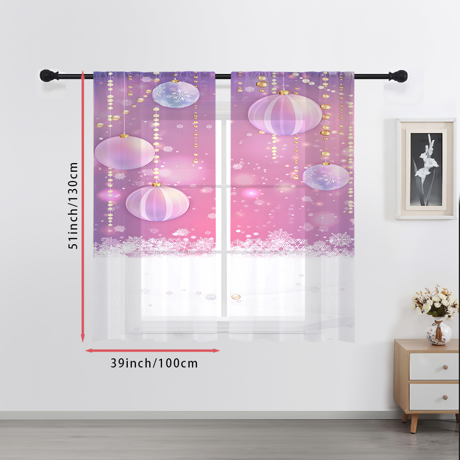 2 stuks kerst-winter transpara - Curtain Rods recensie en prijs